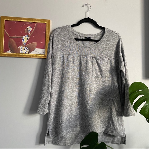 Calvin Klein Grey Top - Picture 2 of 4